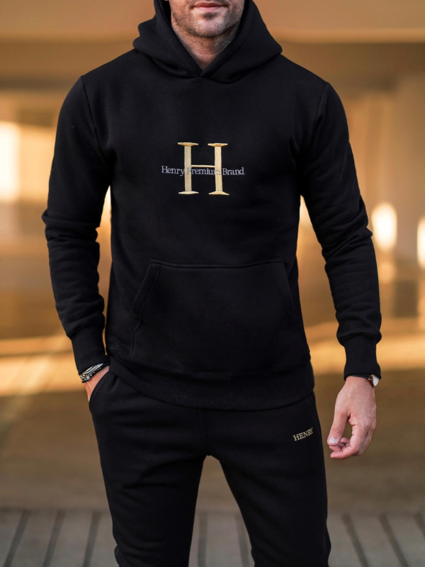 HENRY_CLOTHING_BIG_GOLD_LOGO_HOODIE-BLACK