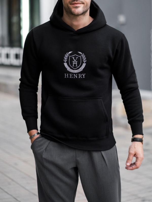 HENRY_CLOTHING_EMBLEM_LOGO_HOODIE-BLACK