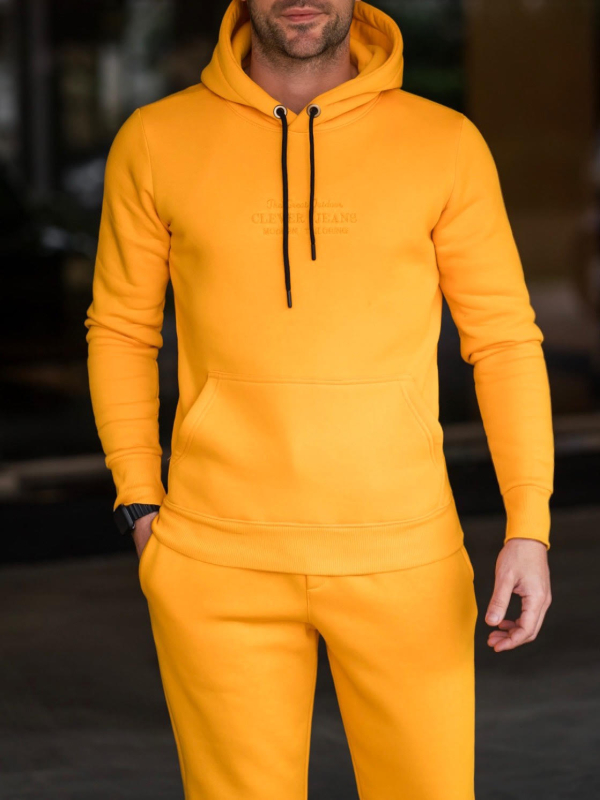 CLEVER_CLOTHING_LOGO_HOODIE-YELLOW